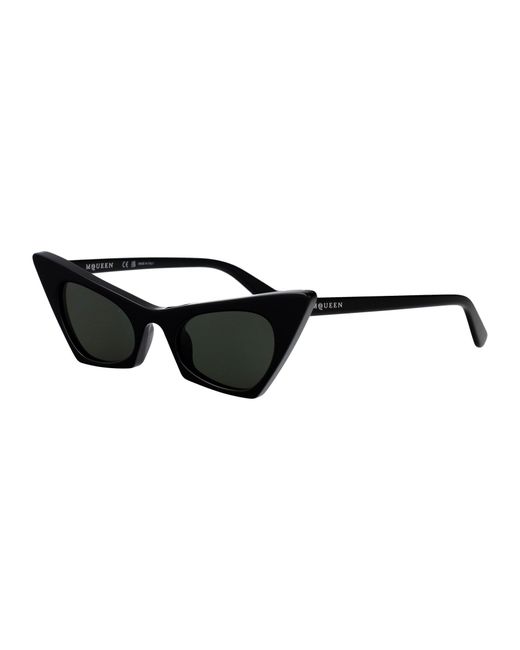 McQueen Black Acetate Sunglasses