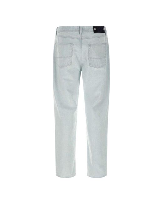 Stone Island Blue Denim Cotton Jeans for men