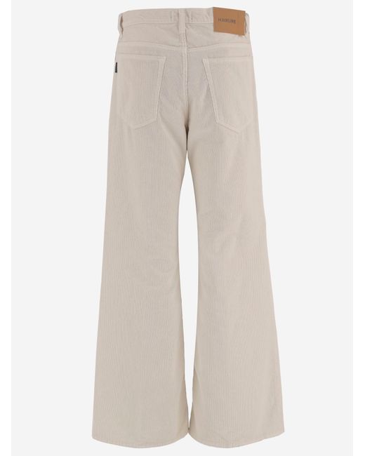 Haikure Natural Ribbed Cotton Velvet Pants