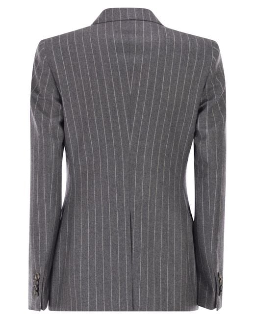 Tagliatore Black Double-Breasted Wool Jacket