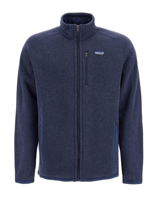 Patagonia Better Sweater Zip Up Jacket in Blue for Men Lyst