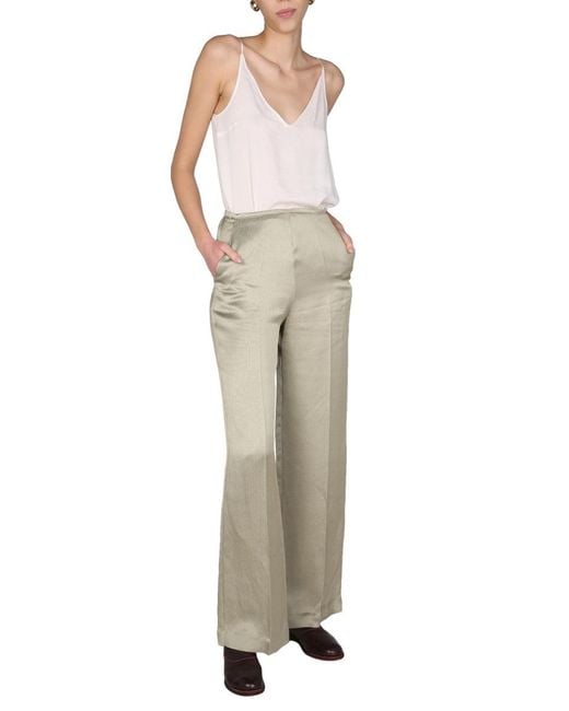 Alysi Natural Satin Trousers