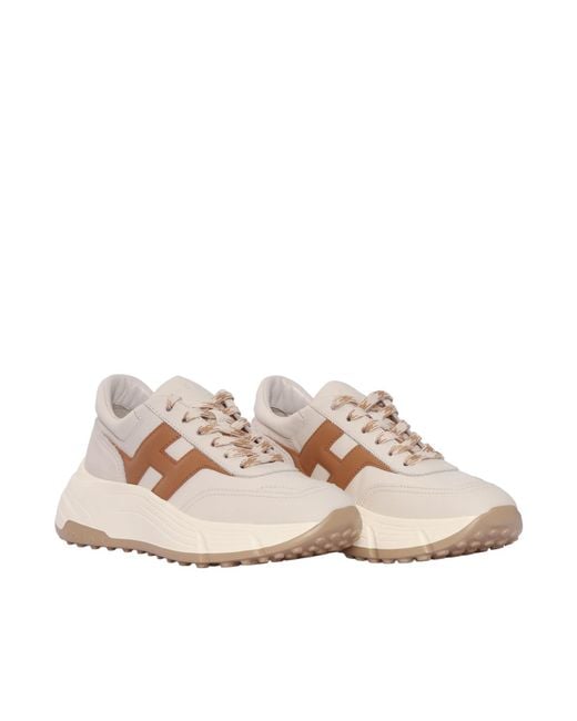 Hogan Pink H669 Allacciato H Sneakers