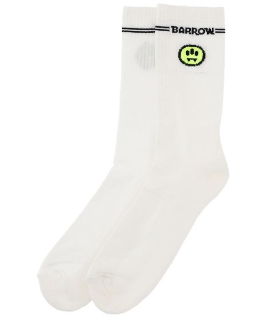 Barrow White Socks With Logo