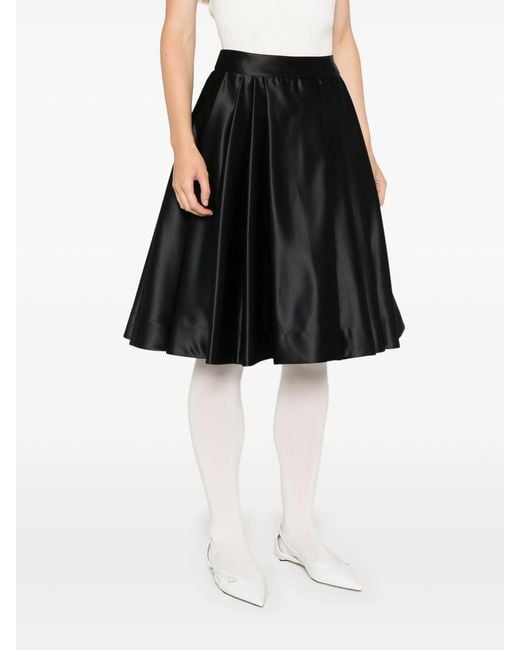Vivetta Black Ruota Midi Skirt