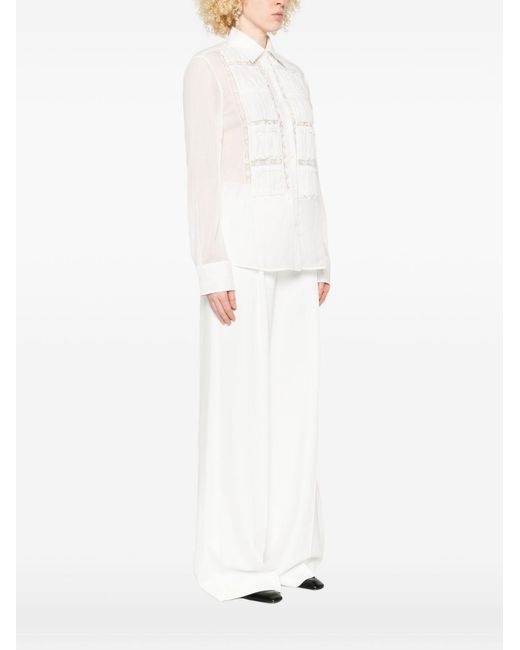 Ermanno Scervino White Cotton Shirt