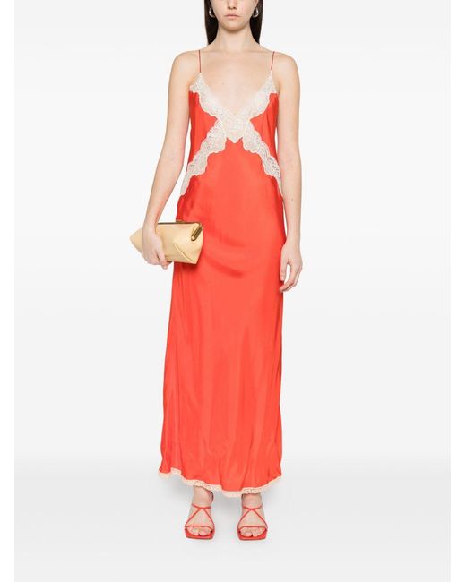 Forte_forte Red Long Slip Dress