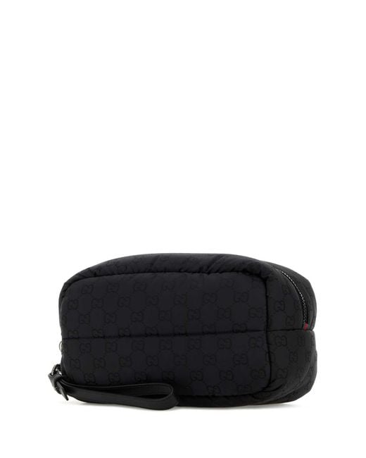 Gucci Black Pouch With Removable Handle for men
