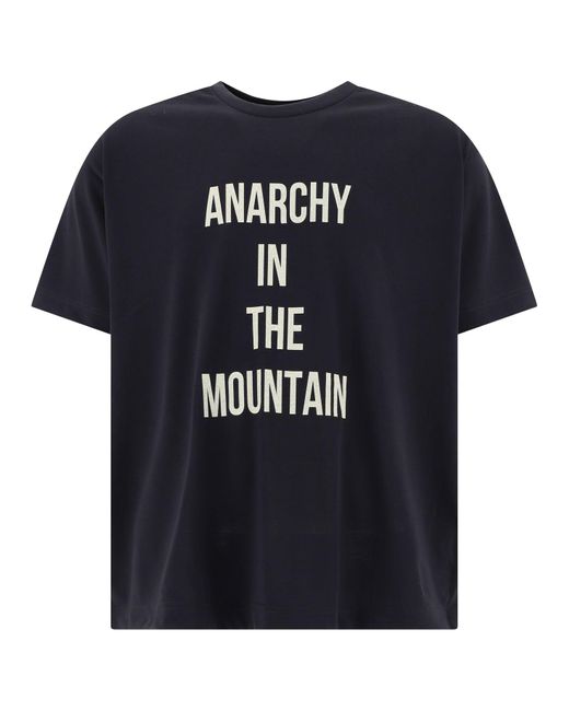 Mountain Research. Black Anarchy In The Mountain T Shirt for men