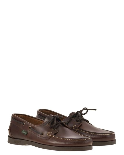 Paraboot Brown Barth Boat Moccasin