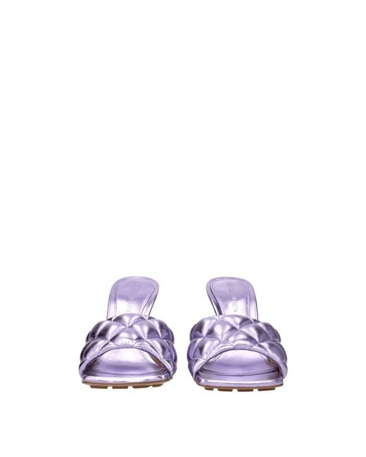 Bottega Veneta Purple Sandals Leather