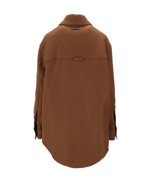 AMI Veste Boutonnee in het Brown