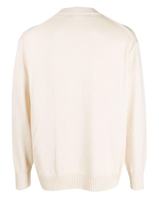 Junya Watanabe Red Printed Cotton Sweater for men