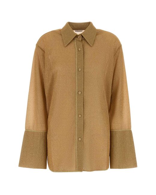 Oseree Natural Lumiere Sleeves Shirt