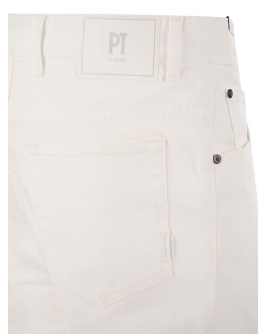Rebel Jeans à jambe droite PT Torino pour homme en coloris White