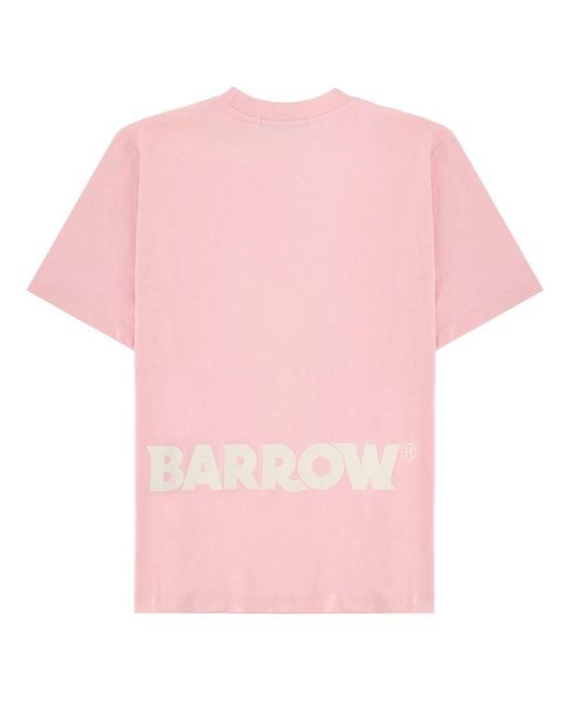 Barrow Pink T-Shirt Con Logo