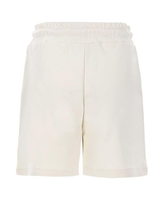 Versace Jeans Couture White Shorts Con Logo