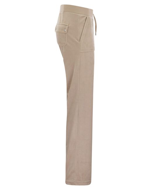 Pantalones de alta costura jugosos con bolsillos de terciopelo Juicy Couture de color Natural