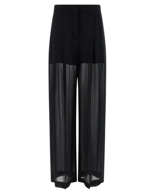 Alberta Ferretti Silk Pants in het Black