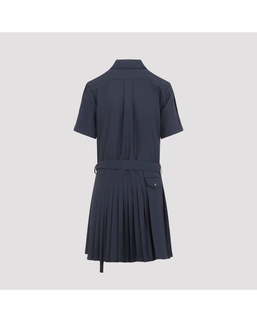 Loewe Blue Pleated Dress