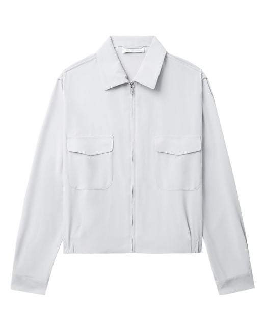 Random Identities White "Simmo Vintage" Zip Up Blouson