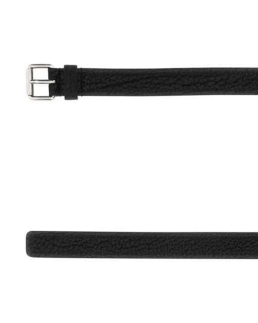 Prada Black Leather Belt for men