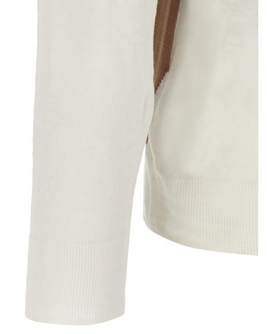 Ballantyne 'Argyle' Pullover in White für Herren