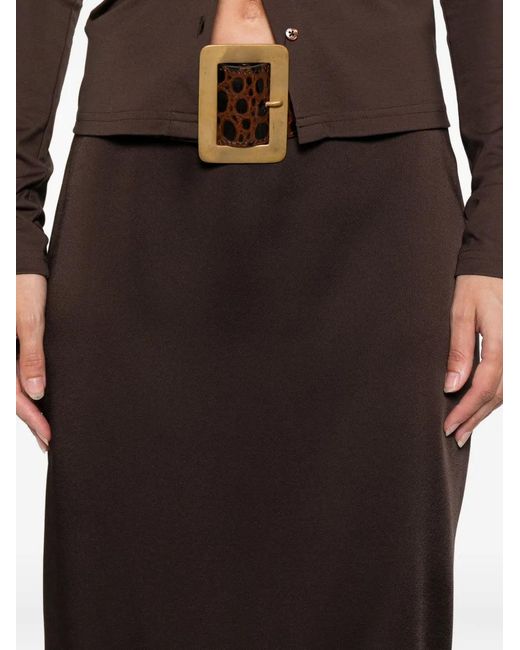 Tom Ford Satin Midi Rok in het Brown