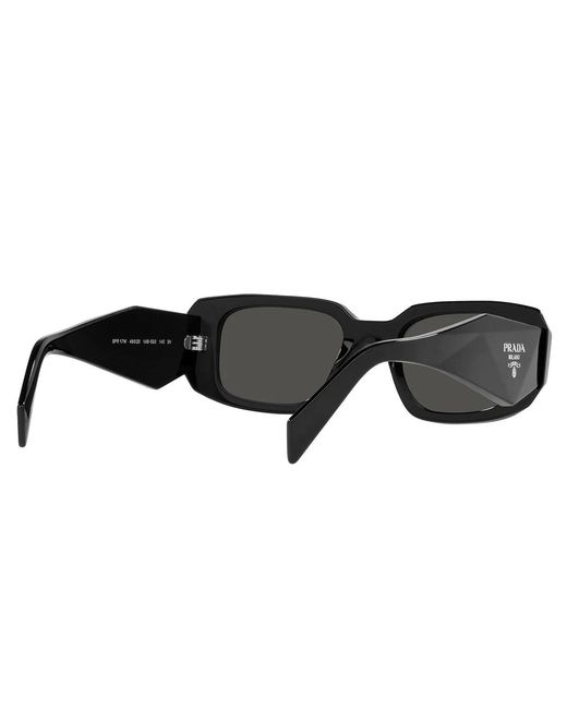 Prada Zonnebril Pr17 Ws 1 Ab5 S0 Zwart/donkergrijs Unisex in het Black