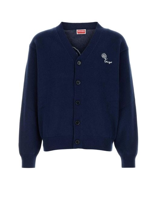 KENZO Blue Tulip Cardigan
