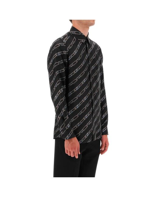 Fendi Black Silk Shirt for men