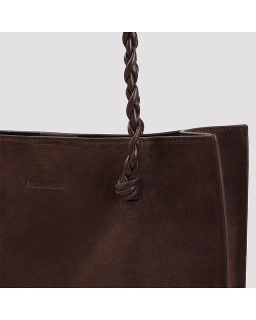 Jil Sander Brown Tangle Tote Bag