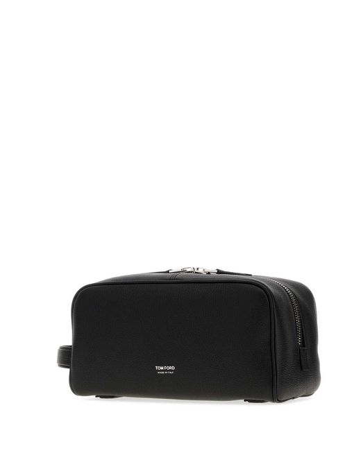 Tom Ford Black Leather Beauty Case for men