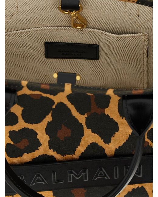 Pequeña bolsa de compras 'B Ejército' Balmain de color Black