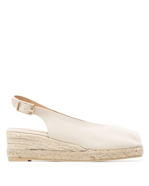 Castaner Natural Peeptoe-Espadrilles