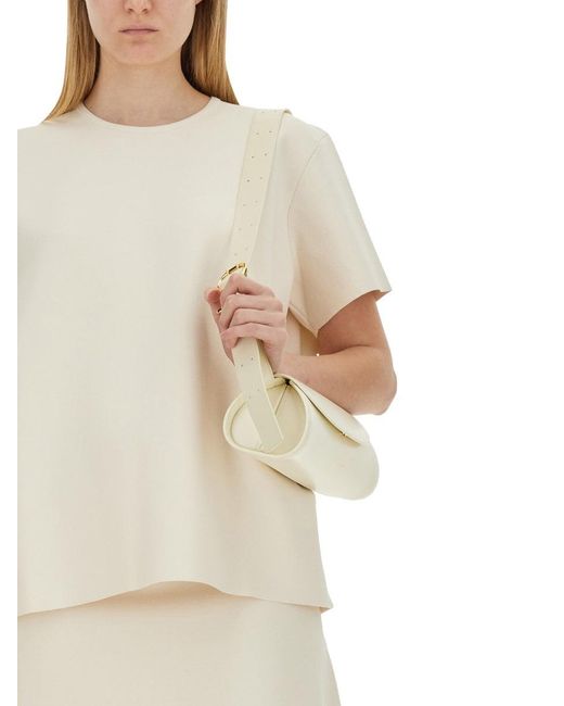 Jil Sander White Boxy Fit T-Shirt With Relaxed Silhouette