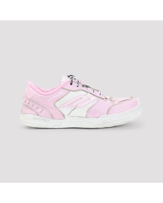 Balenciaga Pink Hamptons Leather Sneaker