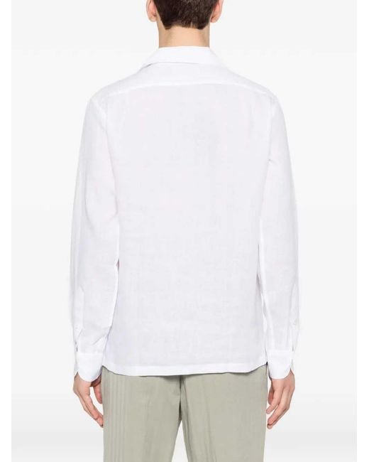 Lardini White Shirt With Pocket for men