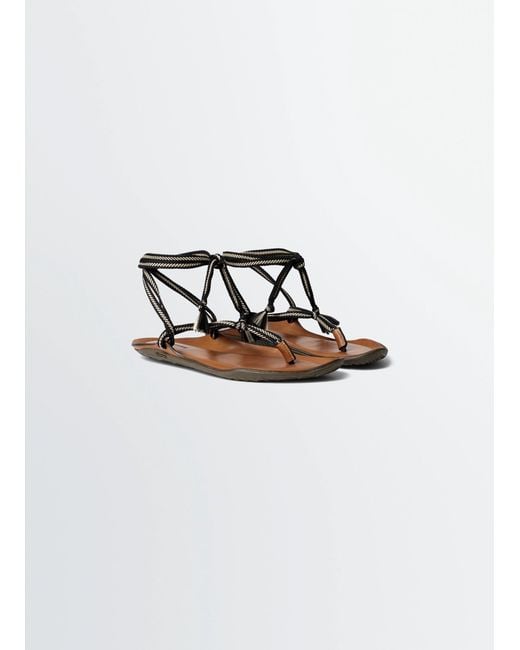 Lemaire White Vibram Sandals