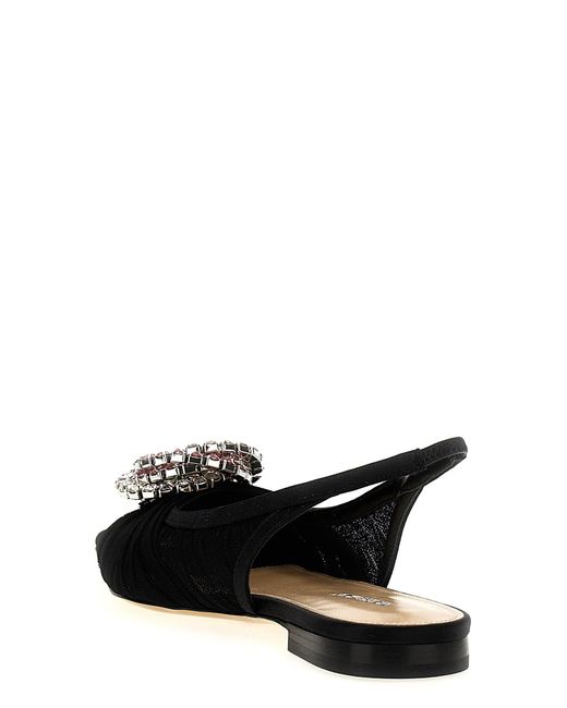 'Galaxy' Slingback Mach & Mach de color Black