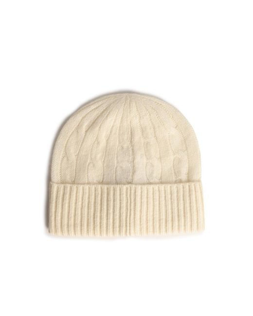 Polo Ralph Lauren Natural Ivory Wool Blend Beanie