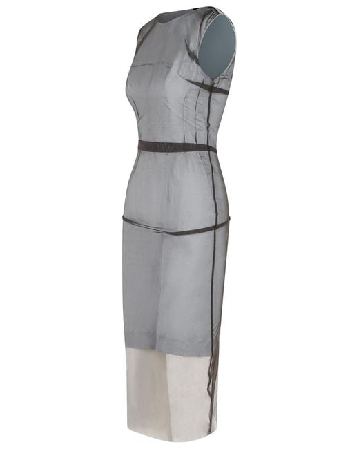 Maison Margiela Gray Polyamide Dress