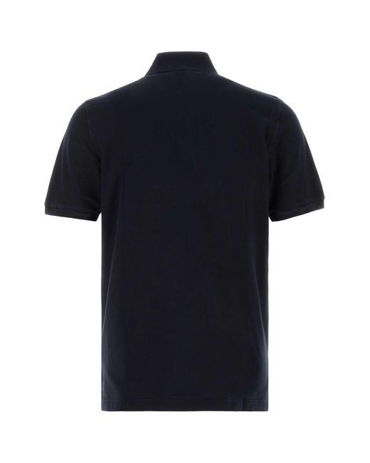 Fedeli Black Piquet Polo Shirt