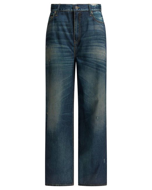 Golden Goose Deluxe Brand Blue Straight Leg Jeans "Peggy"