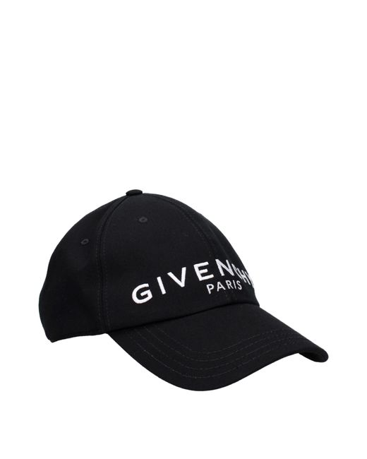 Sombreros hombres algodón negro/blanco Givenchy de hombre de color Black