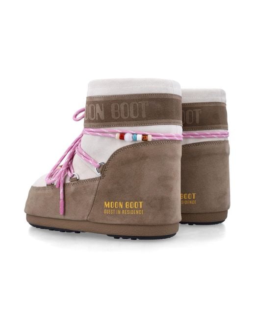 Moon Boot Pink Flache -Schuhe