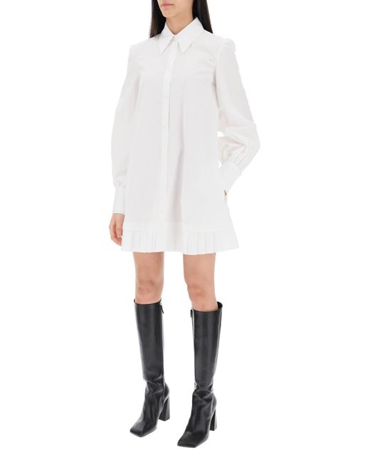 Off-White c/o Virgil Abloh White Mini Shirt Kleid