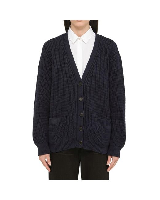 Prada Blue Cotton Cardigan