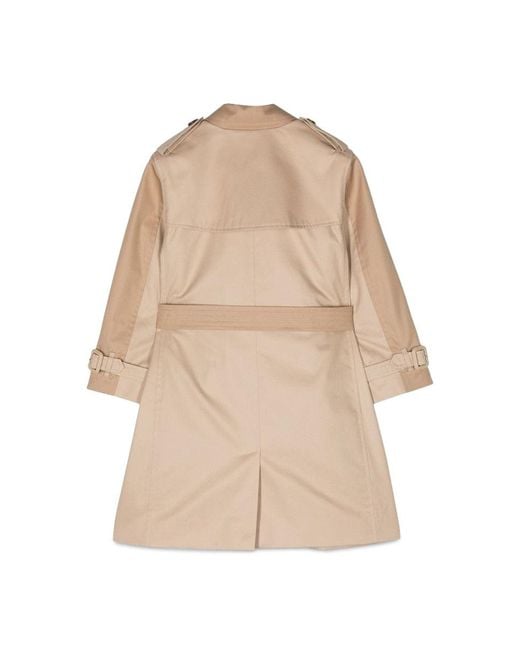 Burberry Natural Trench Coat With Anais Belt