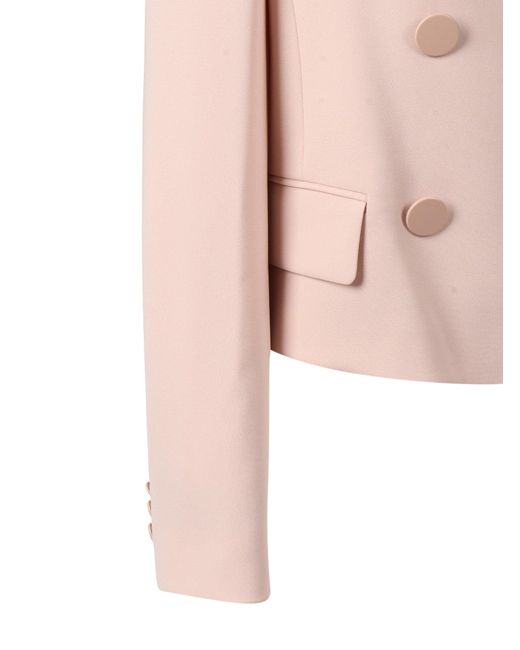 Chaqueta Caprera Con Doble Botonadura Max Mara de color Pink